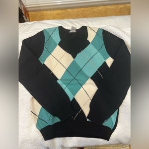 Izod argyle golf sweater